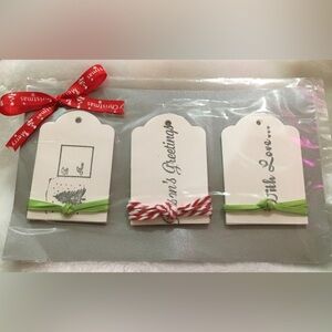 Seasons Greetings Gift Tags with Bows